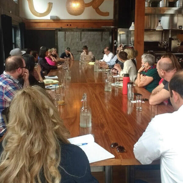 people at a meeting