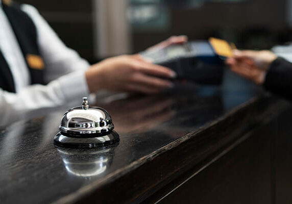 hotel front desk payment